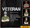 Veteran Custom Shirt Person Who Wrote a Bank Check Payable To US Personalized Gift - PERSONAL84