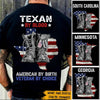 Veteran Custom Shirt Texan By Blood American By Birth Veteran By Choice Personalized Gift - PERSONAL84