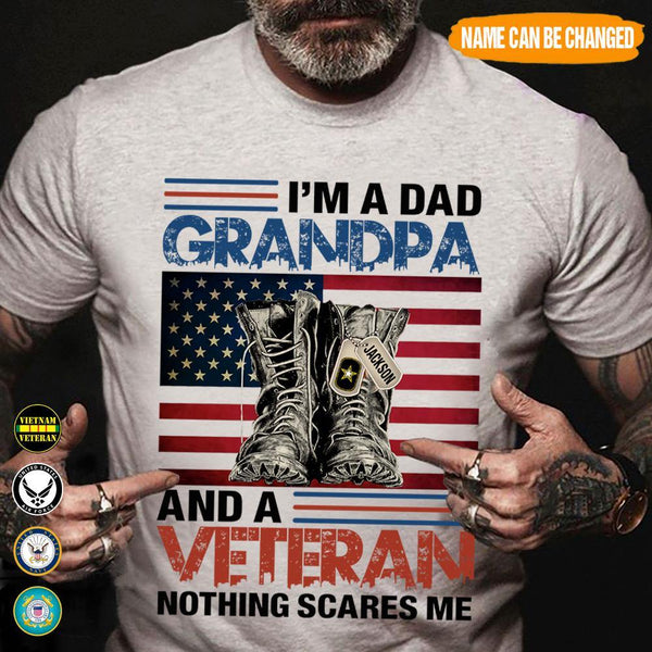 veteran grandpa t shirt