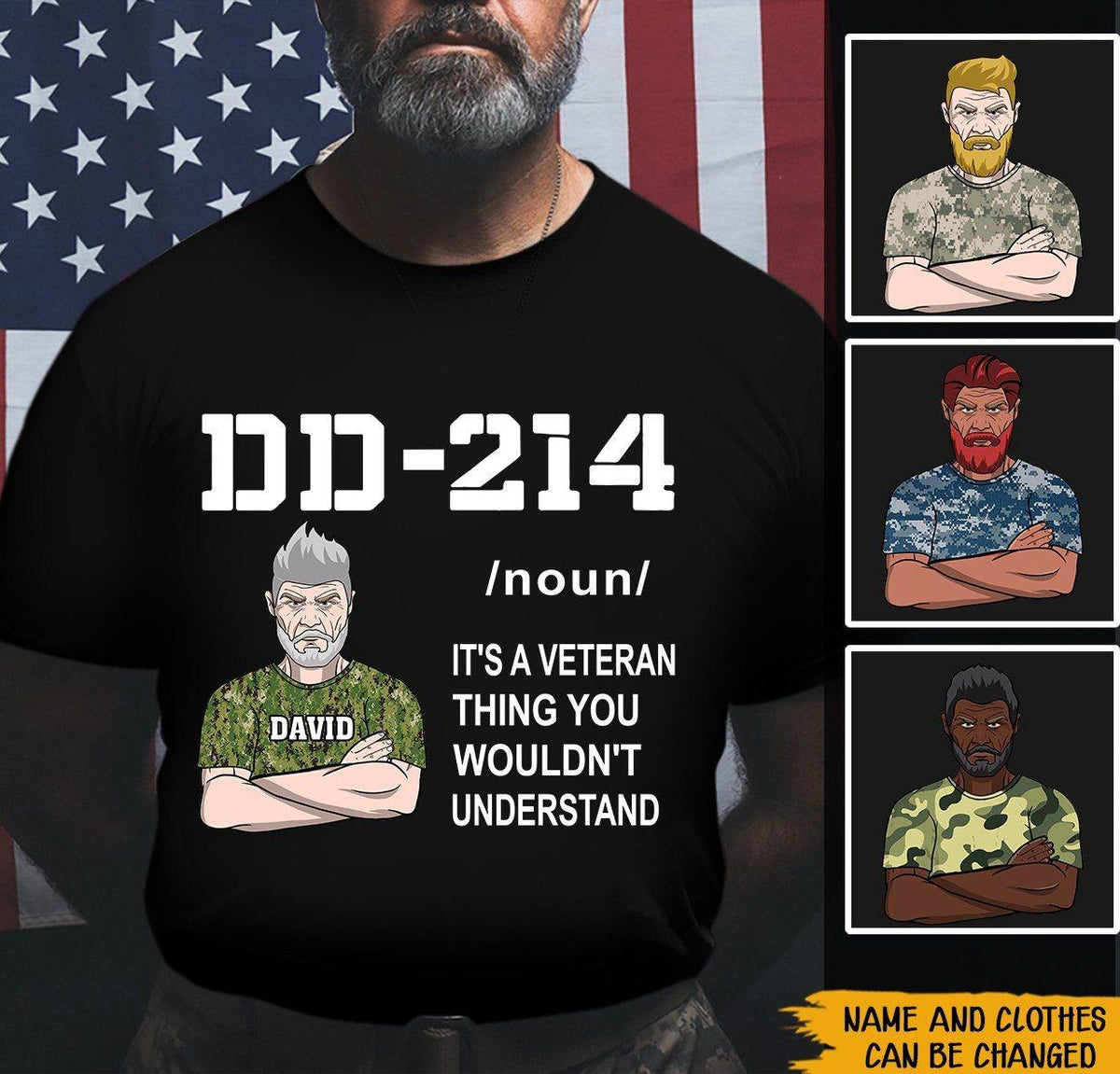 Veteran Custom Tshirt DD-214 It's A Veteran Thing You Wouldn't Understand Personalized Gift - PERSONAL84