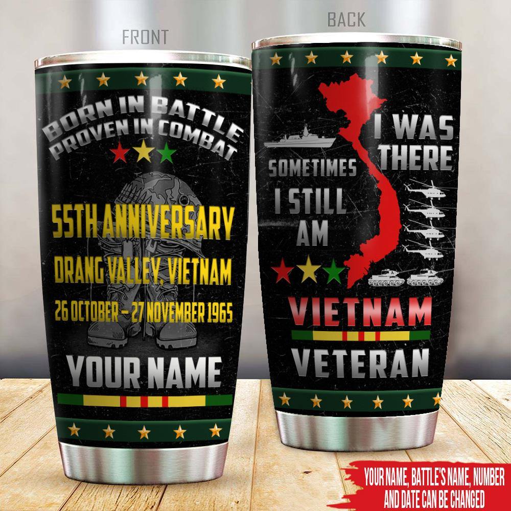 Veteran Custom Tumbler Anniversary Combat Memorial Viet Nam War Personalized Gift - PERSONAL84