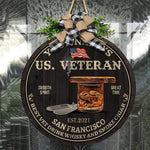 Veteran Custom Wooden Sign Best Vet Drink Whisky Personalized Gift - PERSONAL84