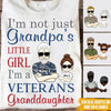 Veteran Granddaughter Custom T Shirt Not Just A Grandpa&#39;s Little Girl Personalized Gift - PERSONAL84