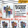 Veteran&#39;s Wife Custom Mug Relationship Status Personalized Gift - PERSONAL84