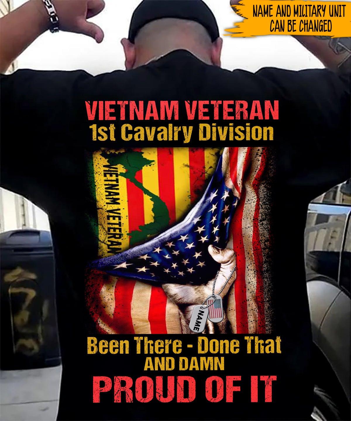 Vietnam Veteran Custom Shirt Been There Done That And Damn Proud Of It  Personalized Gift