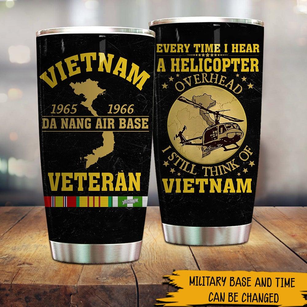 tumbler handle - U.S. Military Vietnam Veteran - custom handmade USA