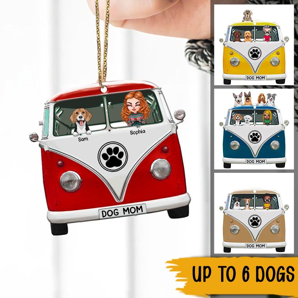 VW Dogs Custom Shape Ornament Life Is Better With Dogs And VW Personalized Gift For Dog Mom Dog Dad - PERSONAL84