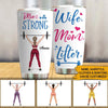Weight Lifting Custom Tumbler Wife Mom Lifter Personalized Gift - PERSONAL84