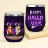Best Friend Custom Wine Tumbler Happy Hallo Wine Personalized Gift for Halloween