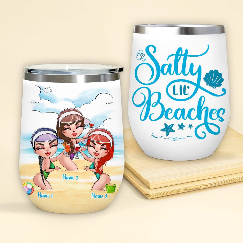 Mermaid Custom Tumbler Salty Lil Beach Personalized Best Friend Gift -  PERSONAL84