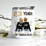 Birthday Custom Wine Tumbler Here's To Another Year Of Us Laughing At Our Own Jokes Personalized Gift