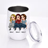 Sister Custom Wine Tumbler We&#39;re More Than Sister We&#39;re Really Like A Small Gang Personalized Gift