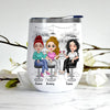Bestie Custom Wine Tumbler I&#39;m Not An Alcoholic But My Besties Are Personalized Gift