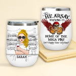 Alcoholic Custom Wine Tumbler Home Of The Mega Pint Personalized Gift