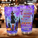 Witch Cat Lovers Custom Tumbler Once Upon A Time There Was A Badass Witch Personalized Gift - PERSONAL84