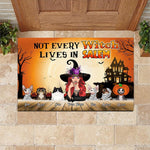 Witch Custom Doormat Not Every Witch Live In Salem Personalized Gift For Cat Mom - PERSONAL84