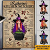 Witch Custom Poster Kitchen Witchery Personalized Gift Wicca - PERSONAL84