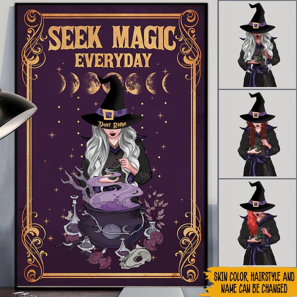 Witch Custom Poster Seek Magic Everyday Personalized Gift Halloween - PERSONAL84