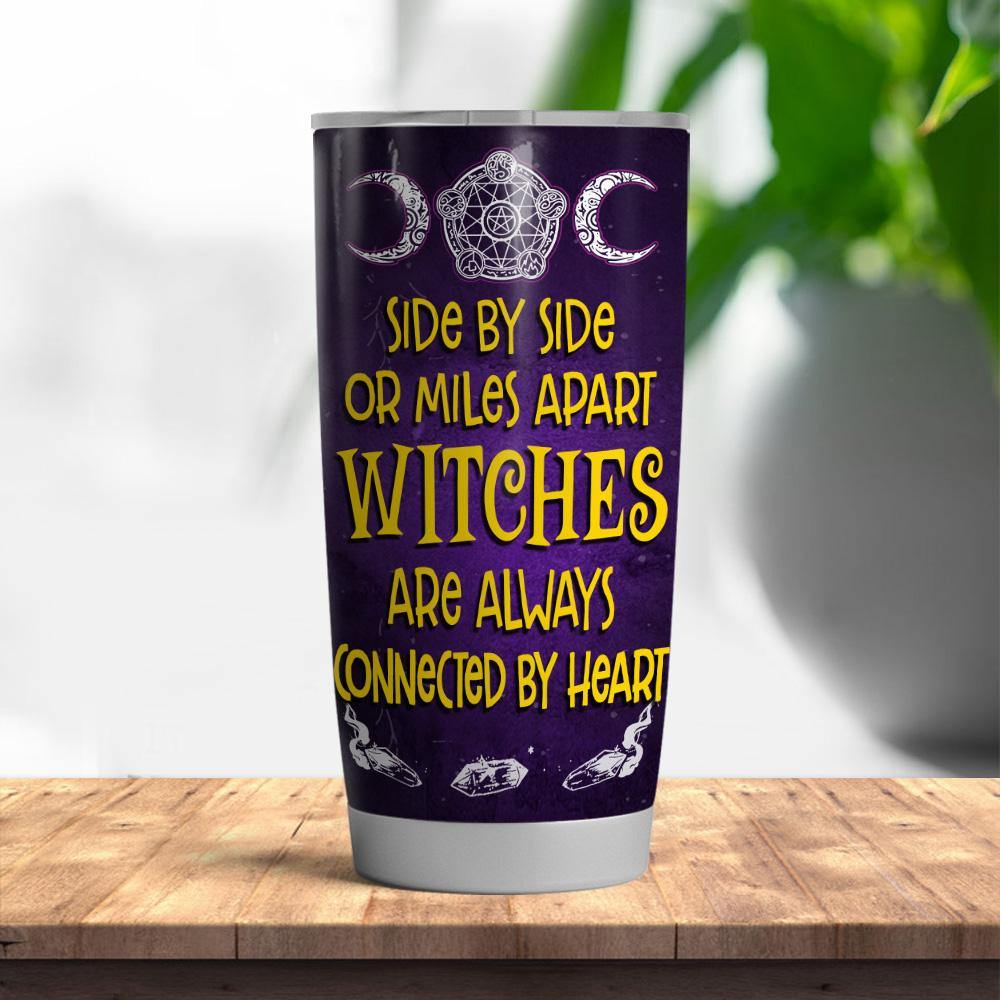 Witch Custom Tumbler Best Witches Connected By Heart Personalized Gift - PERSONAL84