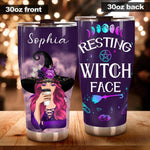 Witch Custom Tumbler Resting Witch Face Personalized Gift - PERSONAL84