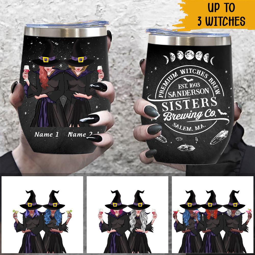 Witch Gift Custom Wine Tumbler Witch By Nature Personalized Best Frien -  PERSONAL84