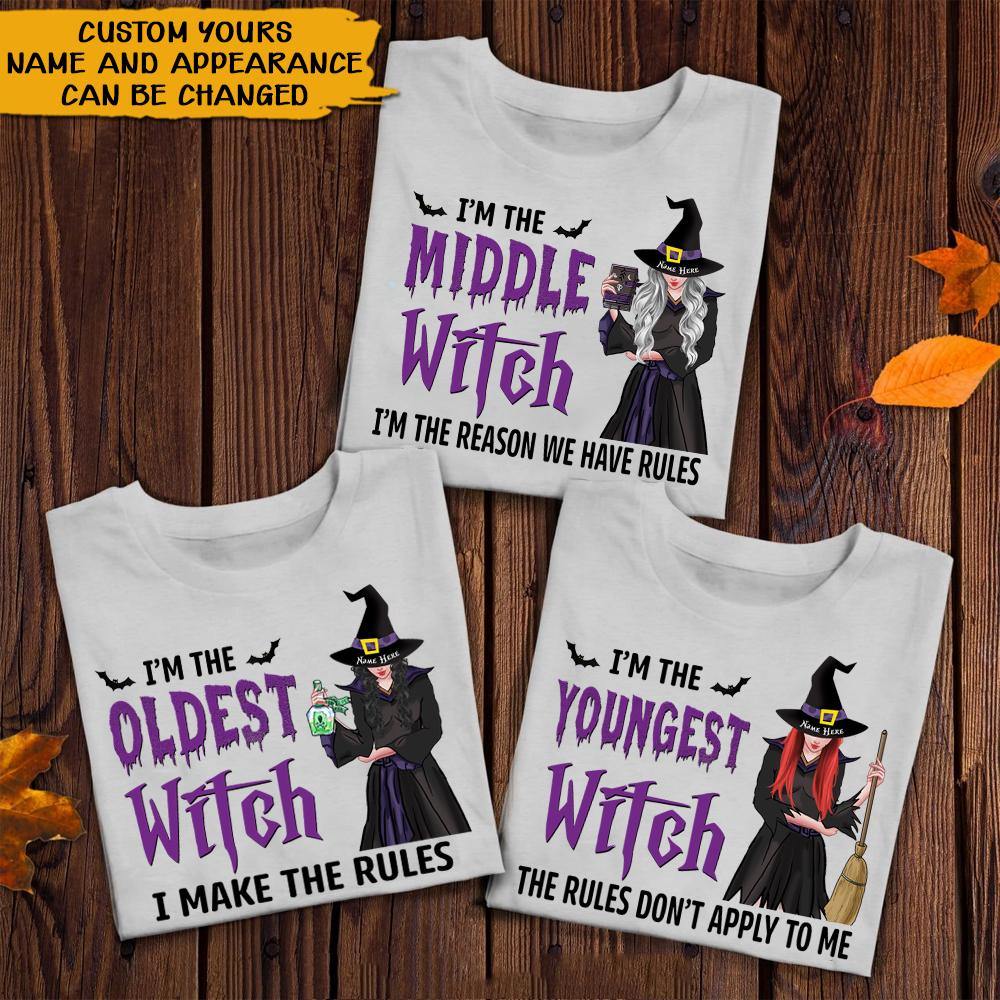 Witch Sister Custom T Shirt Witch Rules Personalized Gift - PERSONAL84