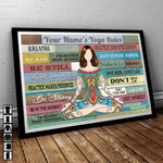 Yoga Custom Poster Namaste I Am Fierce Personalized Gift - PERSONAL84