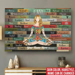 Yoga Custom Poster Namaste I Am Fierce Personalized Gift - PERSONAL84