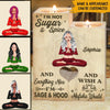 Yoga Custom Wooden Candlestick I&#39;m Not Sugar And Spice And Everything Nice Personalized Gift For Yoga Lovers - PERSONAL84