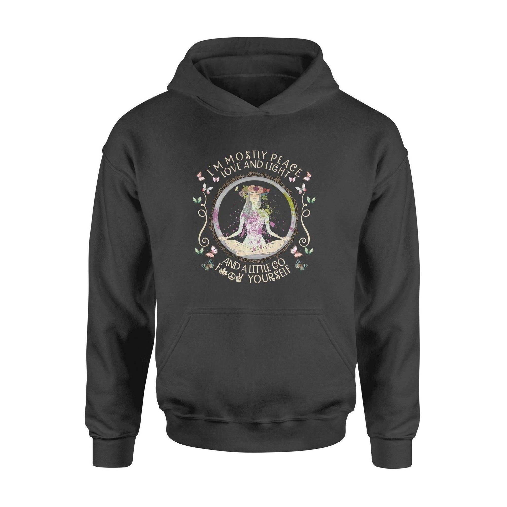 Yoga I'm mostly peace love and light - Standard Hoodie - PERSONAL84