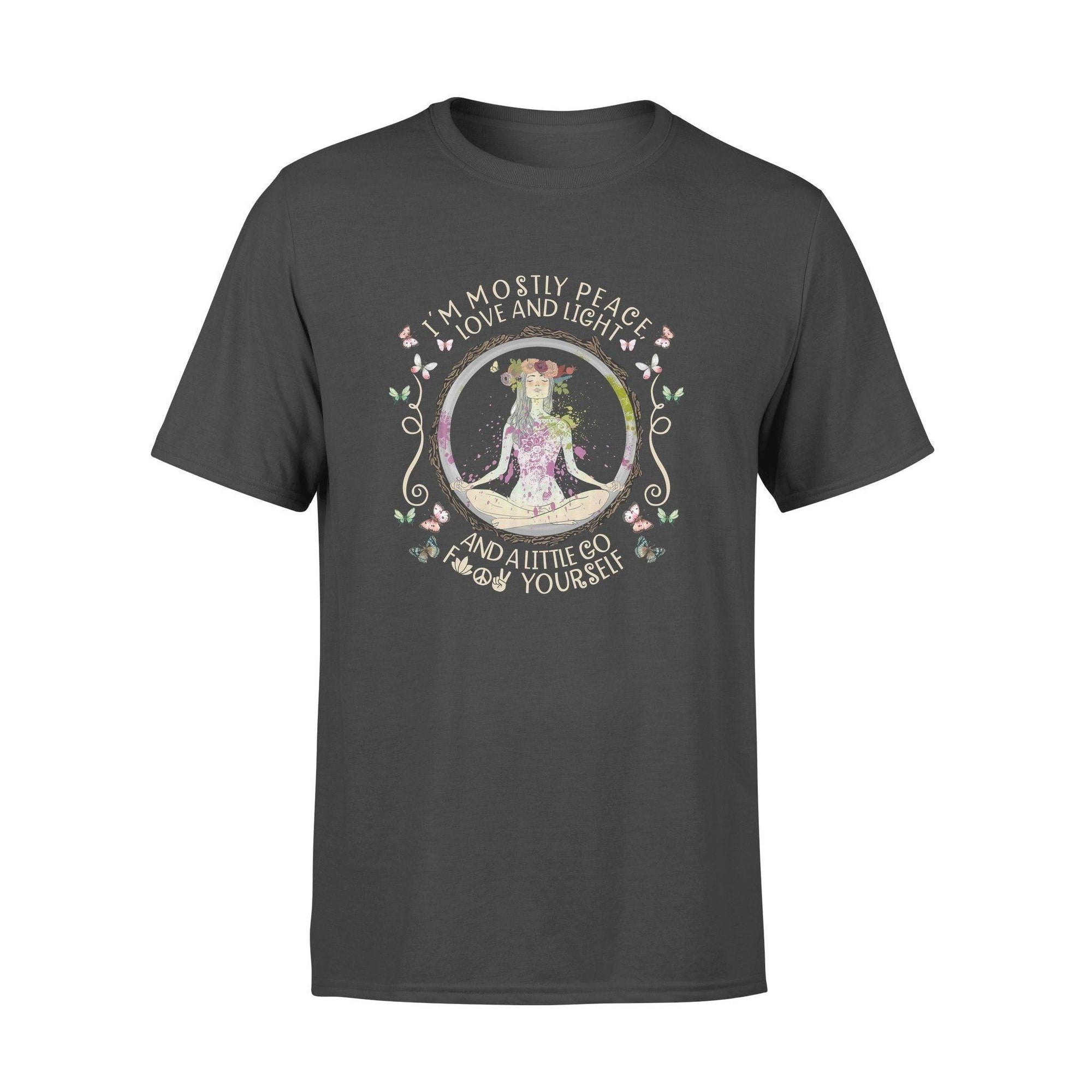 Yoga I'm mostly peace love and light - Standard T-shirt - PERSONAL84